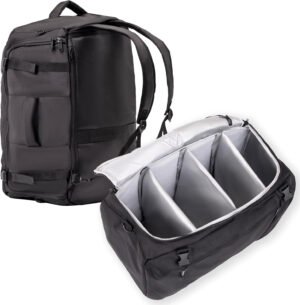 Athletico SneakerBox - Bolsa de viaje para zapatillas de alta calidad, para zapatos, ropa y gimnasio (negro)