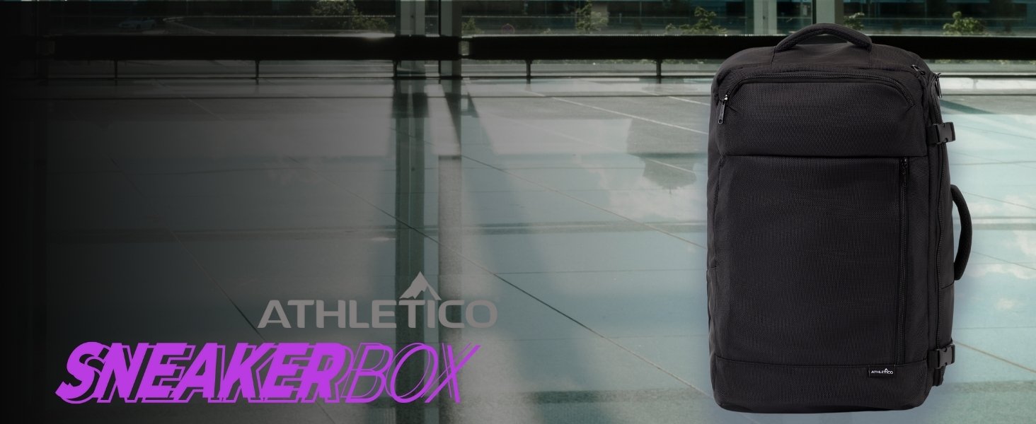 Athletico Black SneakerBox shoe travel duffel - 4 pairs