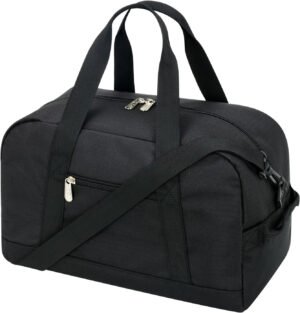 Pequeña bolsa de gimnasio de 14 pulgadas, ligera, de transporte, mini bolsa de lona para viajes y deportes, Negro -, Bolsa de gimnasio pequeña