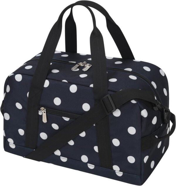 Pequeña bolsa de gimnasio de 14 pulgadas, ligera, de transporte, mini bolsa de lona para viajes y deportes, Negro -, Bolsa de gimnasio pequeña - Imagen 30