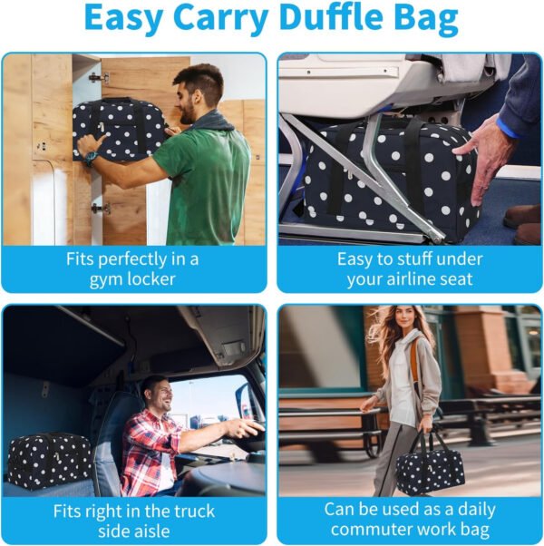 Pequeña bolsa de gimnasio de 14 pulgadas, ligera, de transporte, mini bolsa de lona para viajes y deportes, Negro -, Bolsa de gimnasio pequeña - Imagen 31