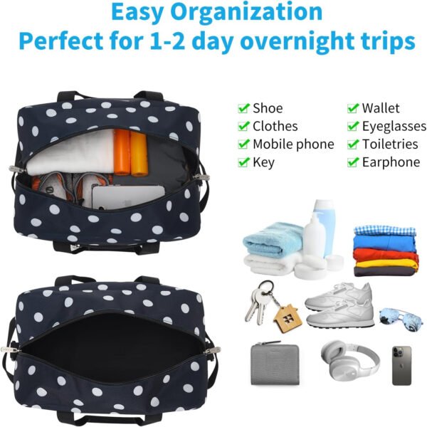 Pequeña bolsa de gimnasio de 14 pulgadas, ligera, de transporte, mini bolsa de lona para viajes y deportes, Negro -, Bolsa de gimnasio pequeña - Imagen 33