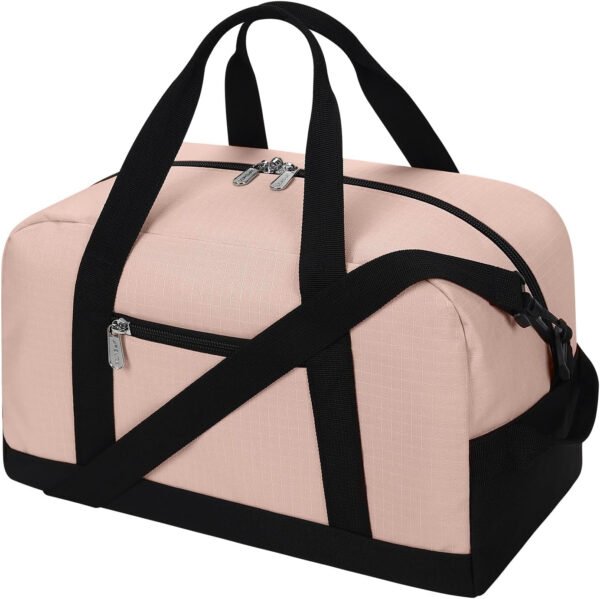 Pequeña bolsa de gimnasio de 14 pulgadas, ligera, de transporte, mini bolsa de lona para viajes y deportes, Negro -, Bolsa de gimnasio pequeña - Imagen 44