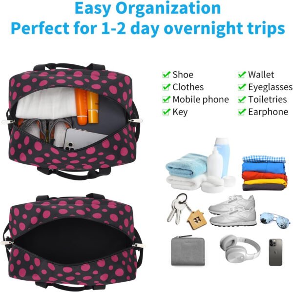 Pequeña bolsa de gimnasio de 14 pulgadas, ligera, de transporte, mini bolsa de lona para viajes y deportes, Negro -, Bolsa de gimnasio pequeña - Imagen 62