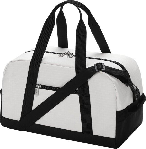 Pequeña bolsa de gimnasio de 14 pulgadas, ligera, de transporte, mini bolsa de lona para viajes y deportes, Negro -, Bolsa de gimnasio pequeña - Imagen 80