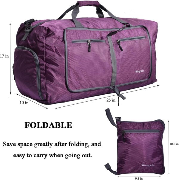 Woogwin Bolsa de viaje grande plegable impermeable para la playa, natación, piscina, deportes, gimnasio - Imagen 3