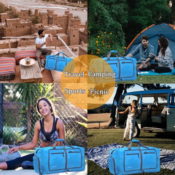 Woogwin Bolsa de viaje grande plegable impermeable para la playa, natación, piscina, deportes, gimnasio - Imagen 15