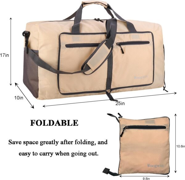 Woogwin Bolsa de viaje grande plegable impermeable para la playa, natación, piscina, deportes, gimnasio - Imagen 17