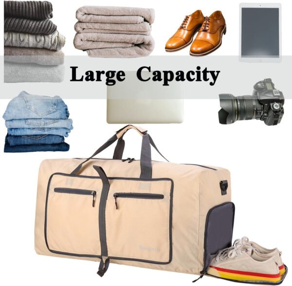 Woogwin Bolsa de viaje grande plegable impermeable para la playa, natación, piscina, deportes, gimnasio - Imagen 20