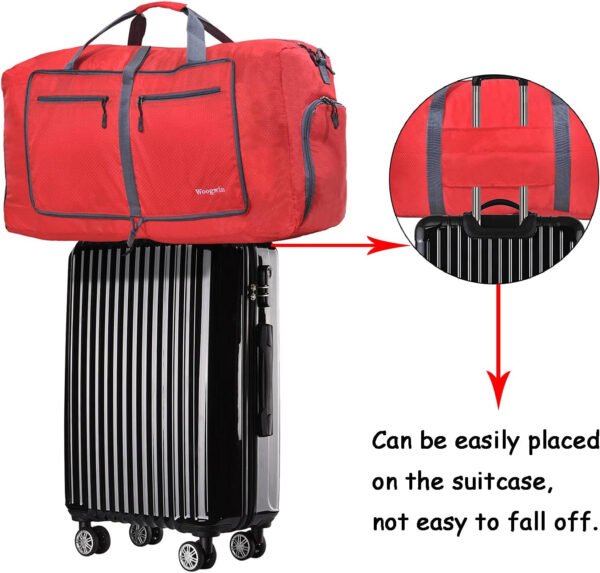 Woogwin Bolsa de viaje grande plegable impermeable para la playa, natación, piscina, deportes, gimnasio - Imagen 24