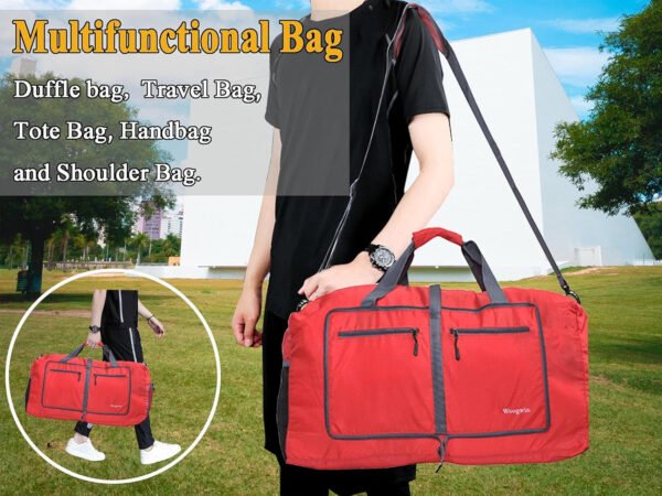Woogwin Bolsa de viaje grande plegable impermeable para la playa, natación, piscina, deportes, gimnasio - Imagen 27