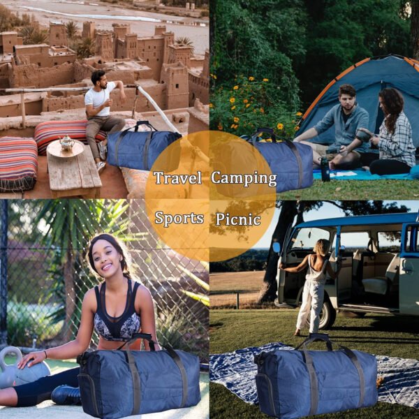 Woogwin Bolsa de viaje grande plegable impermeable para la playa, natación, piscina, deportes, gimnasio - Imagen 41