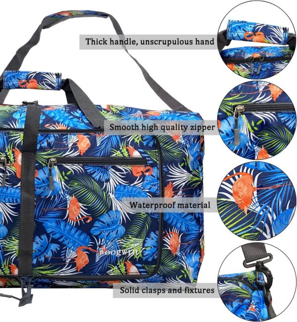 Woogwin Bolsa de viaje grande plegable impermeable para la playa, natación, piscina, deportes, gimnasio - Imagen 51