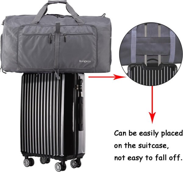 Woogwin Bolsa de viaje grande plegable impermeable para la playa, natación, piscina, deportes, gimnasio - Imagen 56