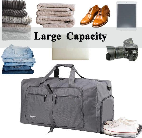 Woogwin Bolsa de viaje grande plegable impermeable para la playa, natación, piscina, deportes, gimnasio - Imagen 58