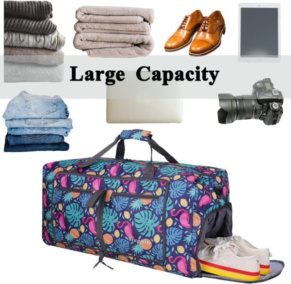 Woogwin Bolsa de viaje grande plegable impermeable para la playa, natación, piscina, deportes, gimnasio - Imagen 71