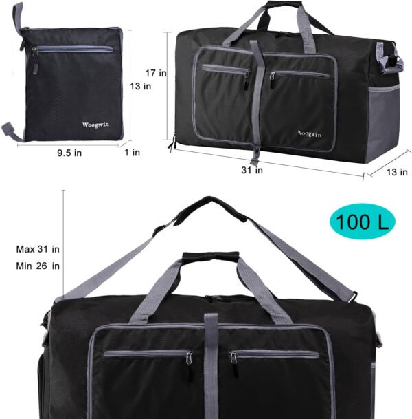 Woogwin Bolsa de viaje grande plegable impermeable para la playa, natación, piscina, deportes, gimnasio - Imagen 74