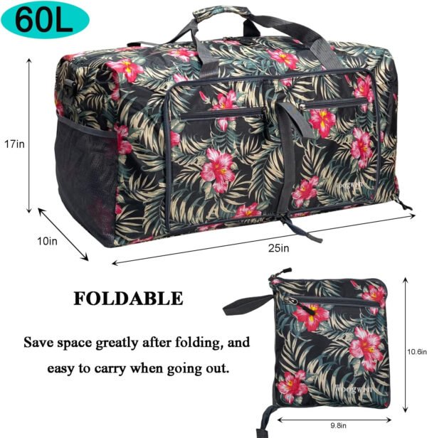 Woogwin Bolsa de viaje grande plegable impermeable para la playa, natación, piscina, deportes, gimnasio - Imagen 85