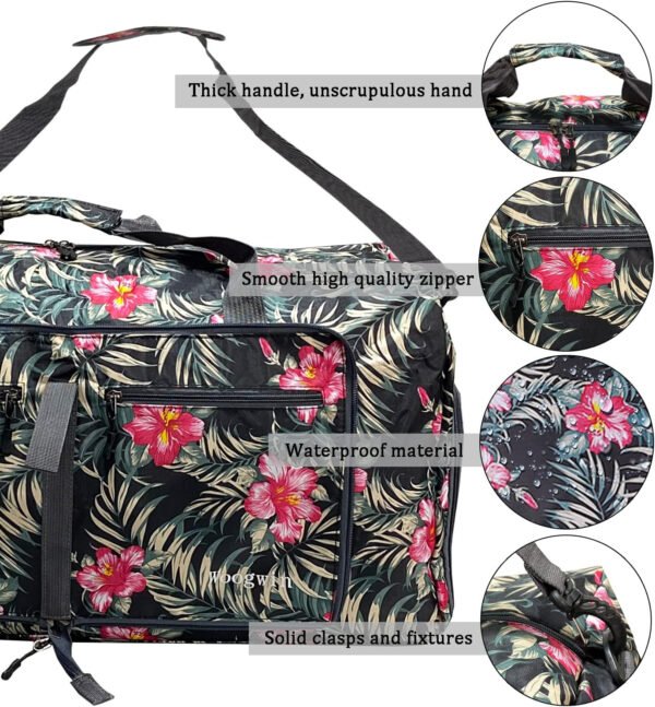 Woogwin Bolsa de viaje grande plegable impermeable para la playa, natación, piscina, deportes, gimnasio - Imagen 87