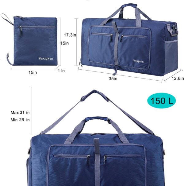 Woogwin Bolsa de viaje grande plegable impermeable para la playa, natación, piscina, deportes, gimnasio - Imagen 90