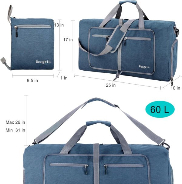 Woogwin Bolsa de viaje grande plegable impermeable para la playa, natación, piscina, deportes, gimnasio - Imagen 104