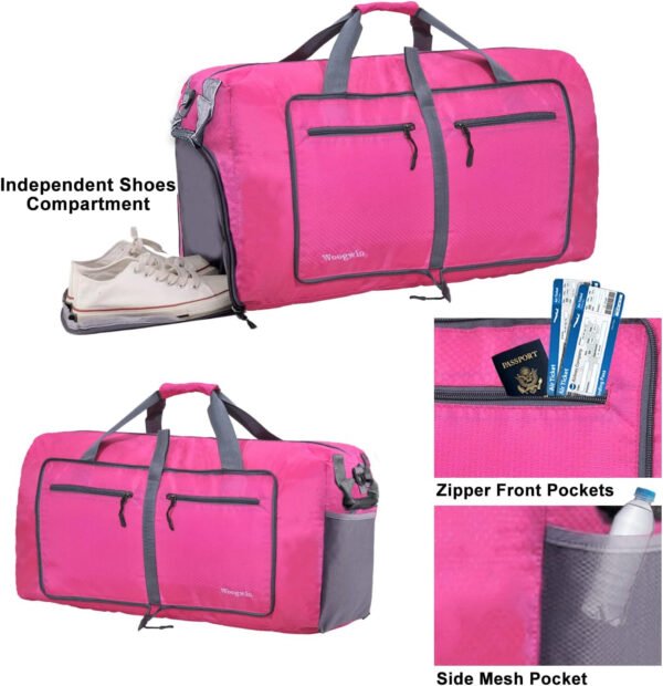 Woogwin Bolsa de viaje grande plegable impermeable para la playa, natación, piscina, deportes, gimnasio - Imagen 118