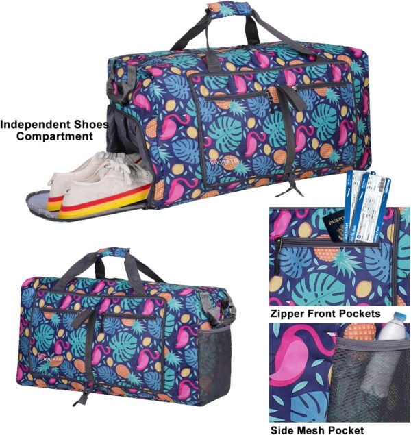 Woogwin Bolsa de viaje grande plegable impermeable para la playa, natación, piscina, deportes, gimnasio - Imagen 131
