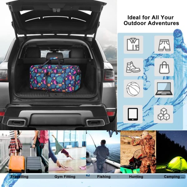 Woogwin Bolsa de viaje grande plegable impermeable para la playa, natación, piscina, deportes, gimnasio - Imagen 132