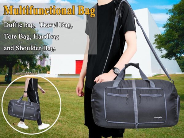 Woogwin Bolsa de viaje grande plegable impermeable para la playa, natación, piscina, deportes, gimnasio - Imagen 138