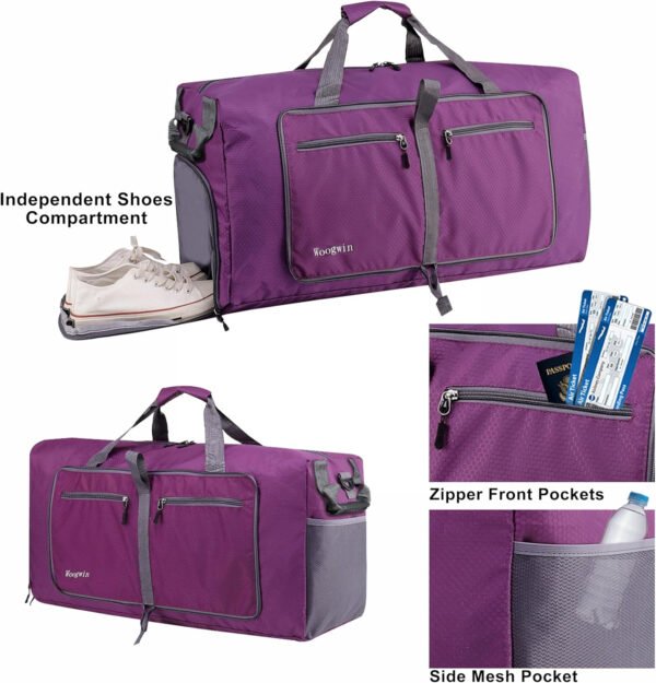 Woogwin Bolsa de viaje grande plegable impermeable para la playa, natación, piscina, deportes, gimnasio - Imagen 144