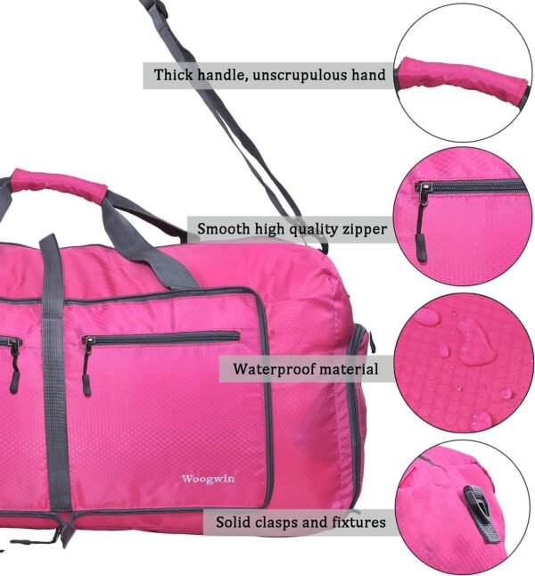 Woogwin Bolsa de viaje grande plegable impermeable para la playa, natación, piscina, deportes, gimnasio - Imagen 149