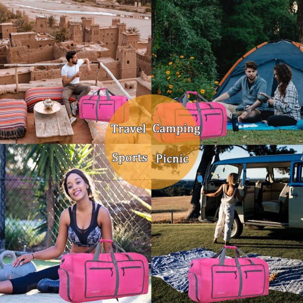 Woogwin Bolsa de viaje grande plegable impermeable para la playa, natación, piscina, deportes, gimnasio - Imagen 152