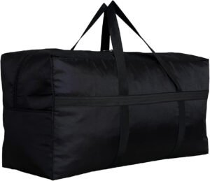 Bolso deportivo con almacenamiento extragrande, con cremalleras y asas, bolso de viaje grande y plegable