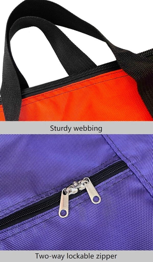 Bolso deportivo con almacenamiento extragrande, con cremalleras y asas, bolso de viaje grande y plegable - Imagen 2