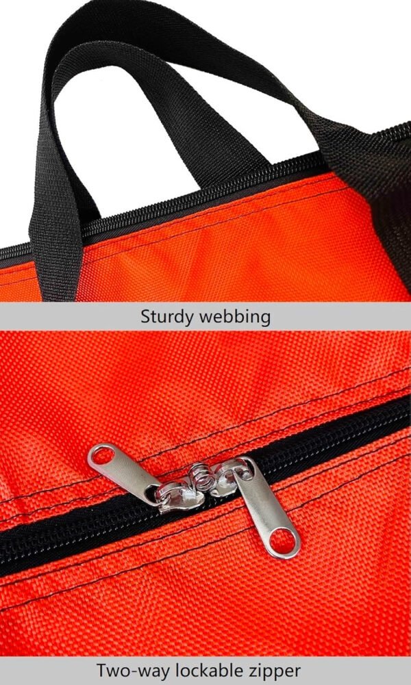 Bolso deportivo con almacenamiento extragrande, con cremalleras y asas, bolso de viaje grande y plegable - Imagen 10