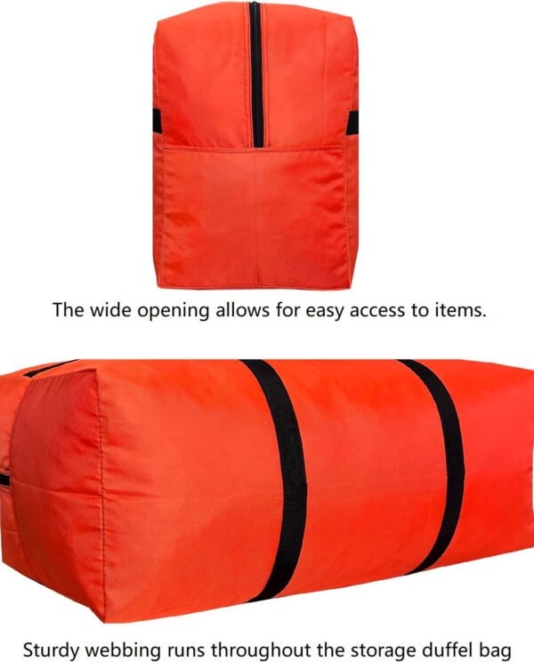 Bolso deportivo con almacenamiento extragrande, con cremalleras y asas, bolso de viaje grande y plegable - Imagen 11