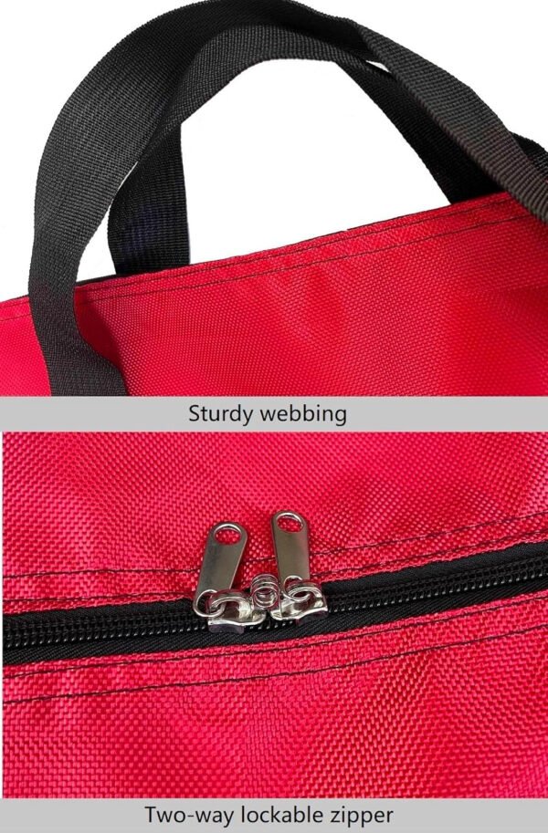Bolso deportivo con almacenamiento extragrande, con cremalleras y asas, bolso de viaje grande y plegable - Imagen 14