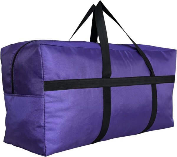 Bolso deportivo con almacenamiento extragrande, con cremalleras y asas, bolso de viaje grande y plegable - Imagen 17