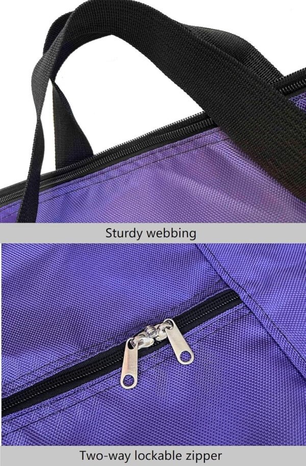 Bolso deportivo con almacenamiento extragrande, con cremalleras y asas, bolso de viaje grande y plegable - Imagen 18