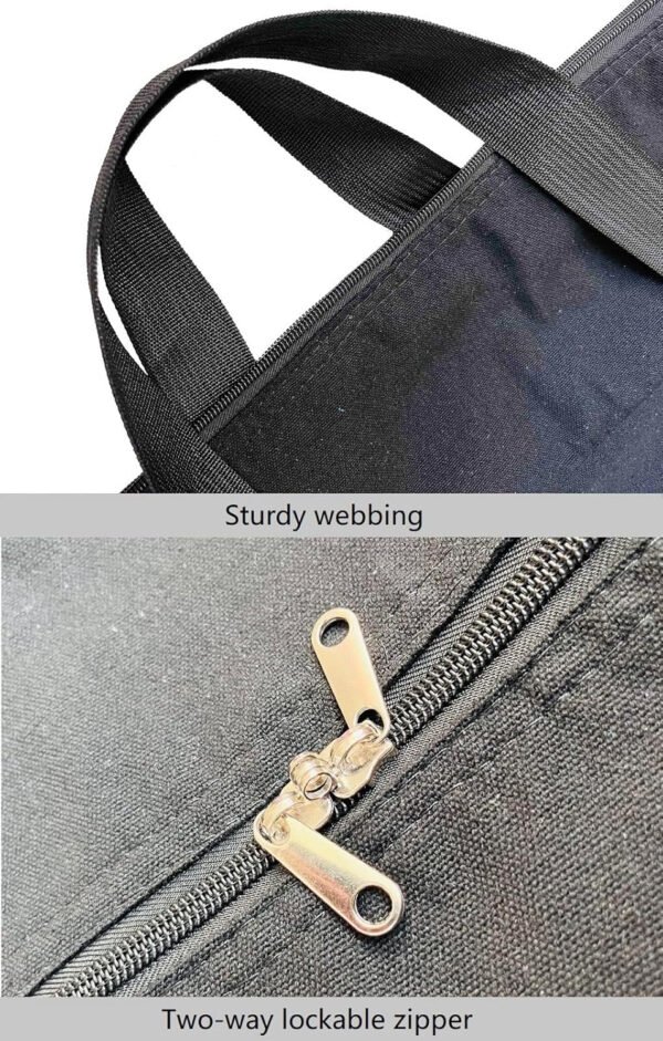 Bolso deportivo con almacenamiento extragrande, con cremalleras y asas, bolso de viaje grande y plegable - Imagen 32