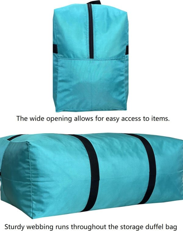 Bolso deportivo con almacenamiento extragrande, con cremalleras y asas, bolso de viaje grande y plegable - Imagen 36