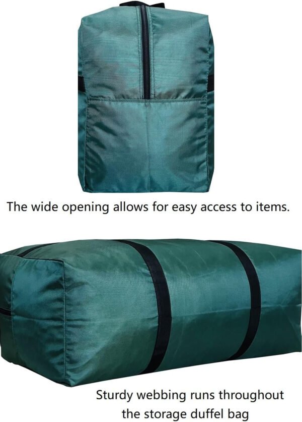 Bolso deportivo con almacenamiento extragrande, con cremalleras y asas, bolso de viaje grande y plegable - Imagen 42