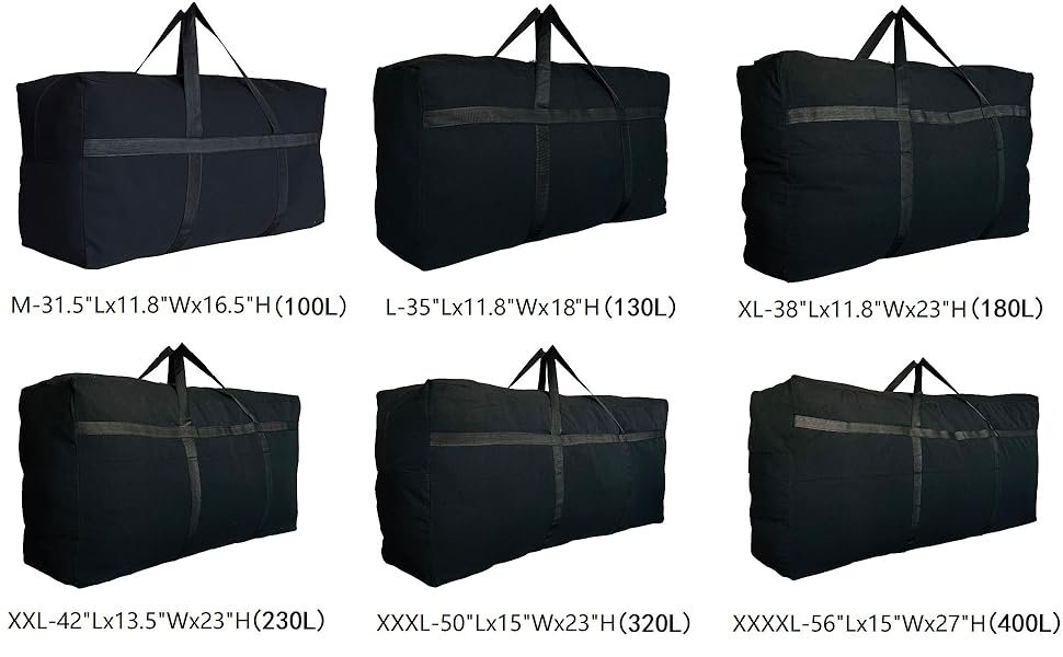 bolsa de lona extra grande para viajes