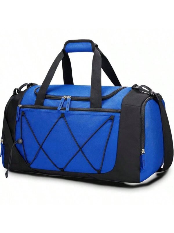 Bolsa de gimnasio Vorspack para hombres - Bolsa de deporte de 21 pulgadas para viajes, bolsa de lona ligera con compartimento para zapatos, bolsa de viaje personal, bolsa de fin de semana para viajes y deportes - Negro - Imagen 13