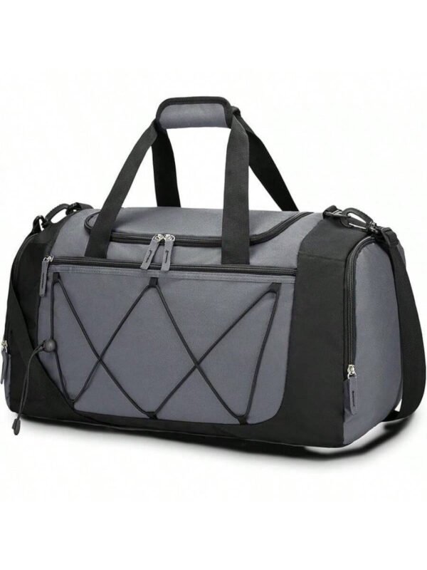Bolsa de gimnasio Vorspack para hombres - Bolsa de deporte de 21 pulgadas para viajes, bolsa de lona ligera con compartimento para zapatos, bolsa de viaje personal, bolsa de fin de semana para viajes y deportes - Negro - Imagen 26
