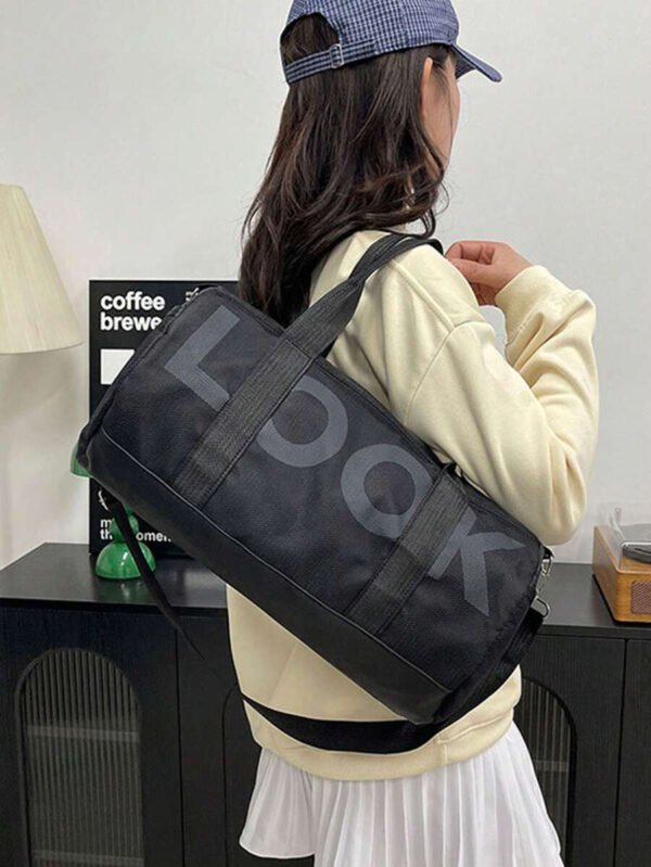 Bolso de gimnasio de gran capacidad, bolso bandolera para deportes al aire libre con compartimentos separados para húmedo y seco, bolso de yoga unisex - Imagen 3