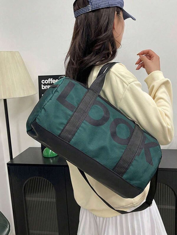 Bolso de gimnasio de gran capacidad, bolso bandolera para deportes al aire libre con compartimentos separados para húmedo y seco, bolso de yoga unisex - Imagen 4
