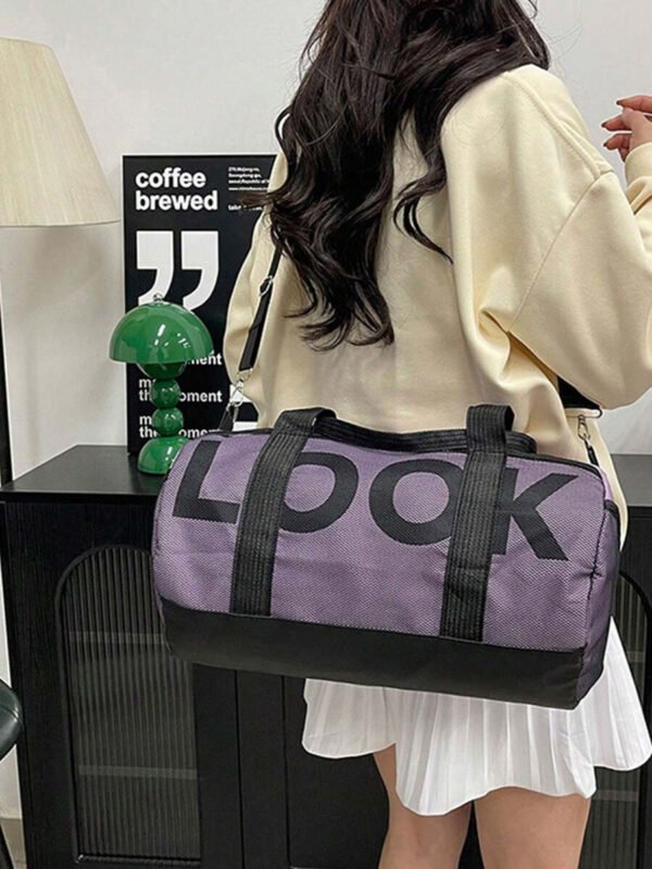 Bolso de gimnasio de gran capacidad, bolso bandolera para deportes al aire libre con compartimentos separados para húmedo y seco, bolso de yoga unisex - Imagen 5
