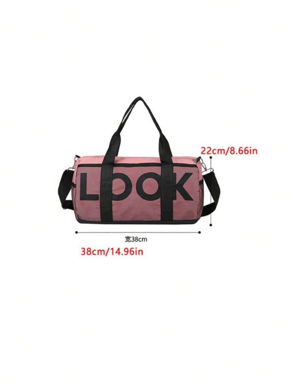 Bolso de gimnasio de gran capacidad, bolso bandolera para deportes al aire libre con compartimentos separados para húmedo y seco, bolso de yoga unisex - Imagen 7