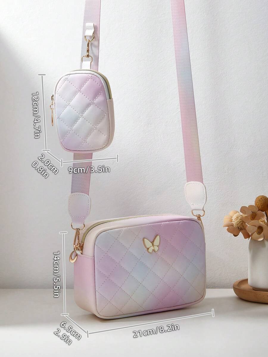 Bolso de mujer con diseño de mariposa, bolso cruzado, bolso acolchado, bolso de mano, bolsillo pequeño, cartera - Imagen 67